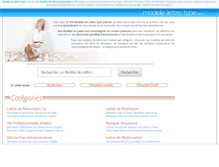 Tablet Screenshot of modele-lettre-type.com